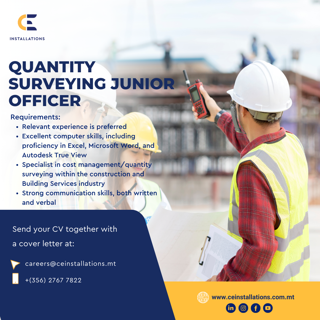 Quantity Surveying Junior Officer